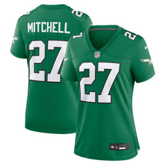 Nike Quinyon Mitchell Philadelphia Eagles Women's Alternate Game Jersey Kelly Green