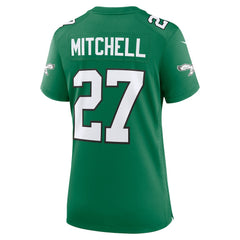 Nike Quinyon Mitchell Philadelphia Eagles Women's Alternate Game Jersey Kelly Green