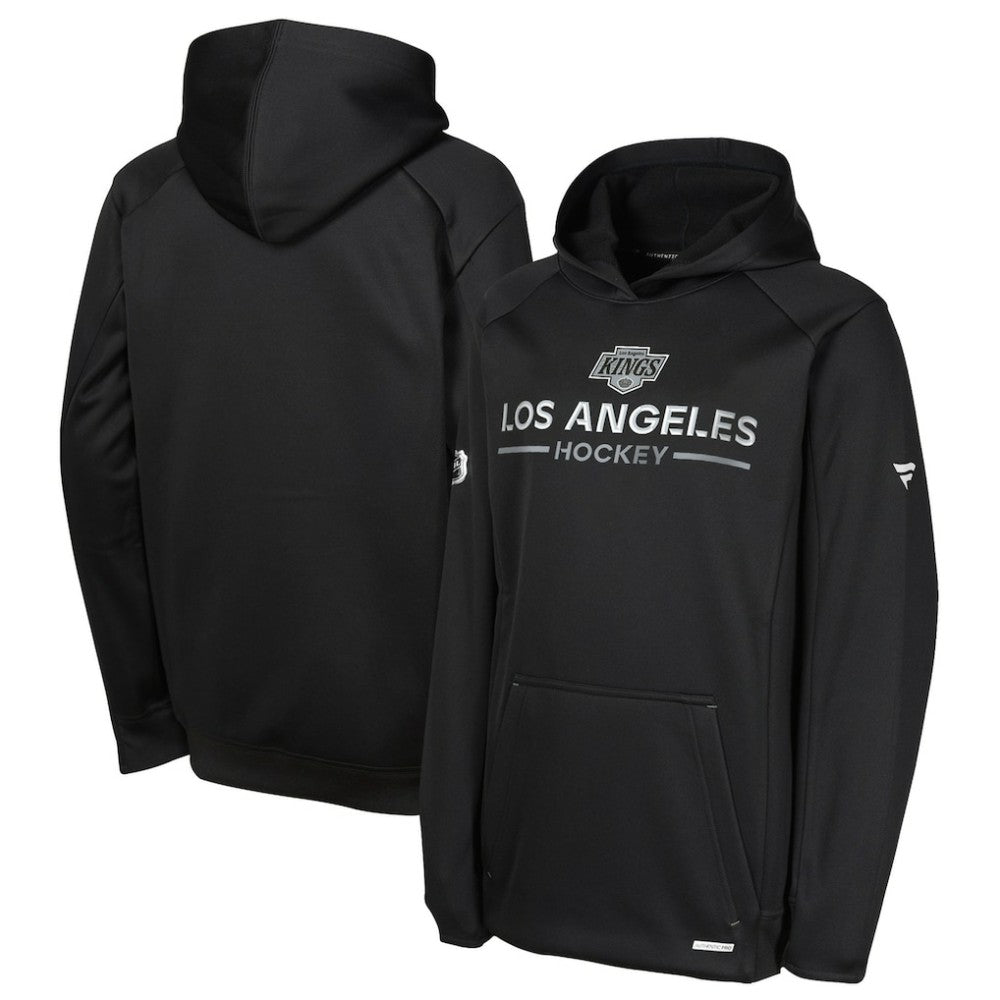 Los Angeles Kings Fanatics Youth Authentic Pro Rink Raglan Hoodie - Black - NHL 202634964