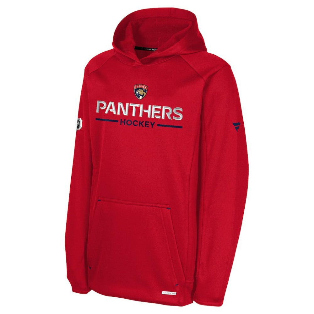 Florida Panthers Fanatics Youth Authentic Pro Rink Raglan Hoodie - Red - NHL 202634971