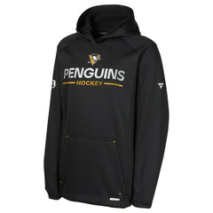Pittsburgh Penguins Fanatics Youth Authentic Pro Rink Raglan Hoodie - Black - NHL 202634972