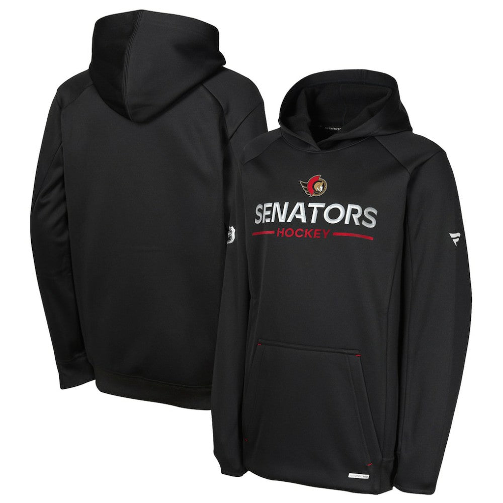 Ottawa Senators Fanatics Youth Authentic Pro Rink Raglan Hoodie - Black - NHL 202634976