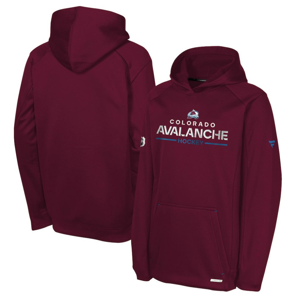 Colorado Avalanche Fanatics Youth Authentic Pro Rink Raglan Hoodie - Burgundy - NHL 202634981