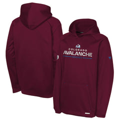 Colorado Avalanche Fanatics Youth Authentic Pro Rink Raglan Hoodie - Burgundy - NHL 202634981