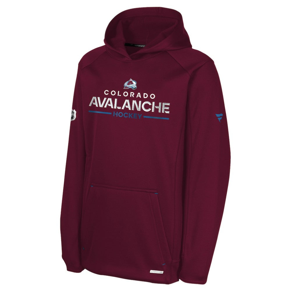 Colorado Avalanche Fanatics Youth Authentic Pro Rink Raglan Hoodie - Burgundy - NHL 202634981