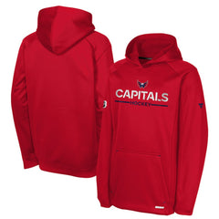 Washington Capitals Fanatics Youth Authentic Pro Rink Raglan Hoodie - Red - NHL 202634987