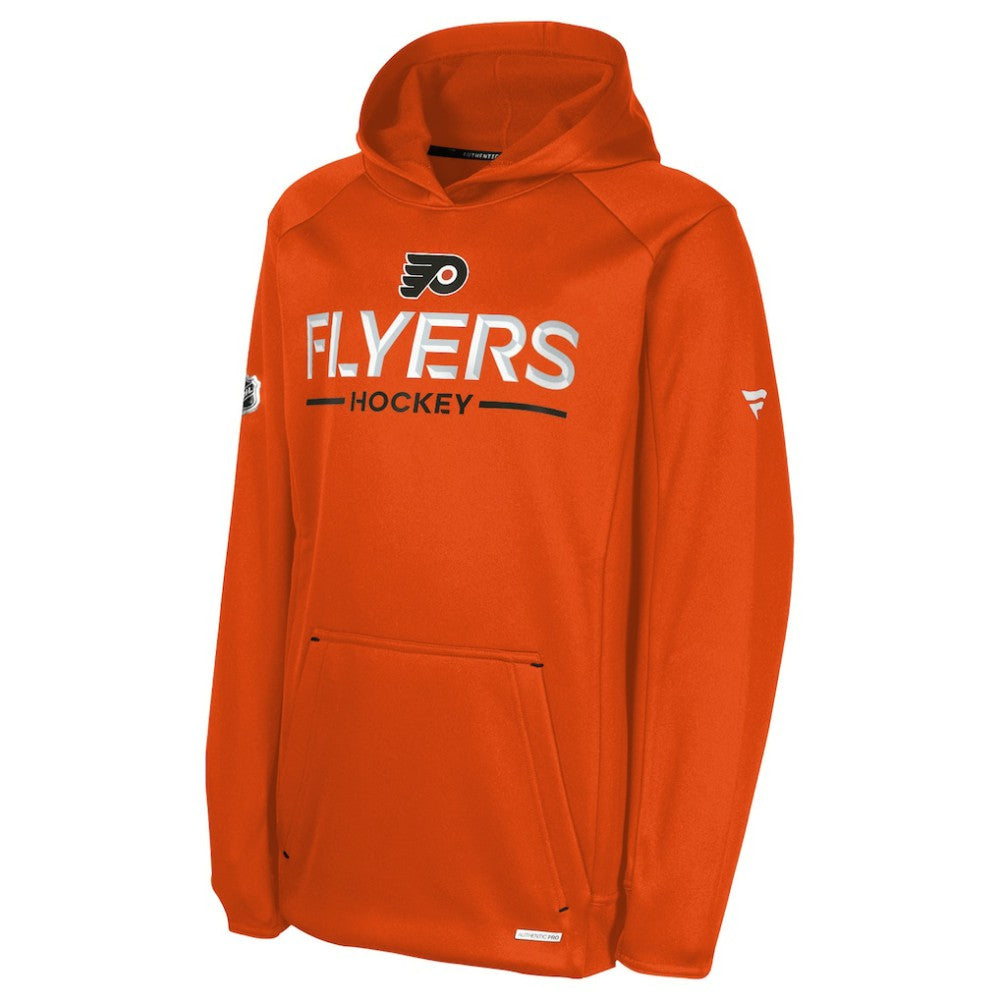 Philadelphia Flyers Fanatics Youth Authentic Pro Rink Raglan Hoodie - Orange - NHL 202634988