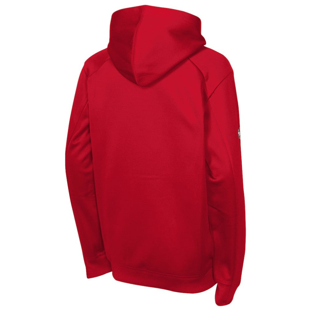 Calgary Flames Fanatics Youth Authentic Pro Rink Raglan Hoodie - Red - NHL 202634990