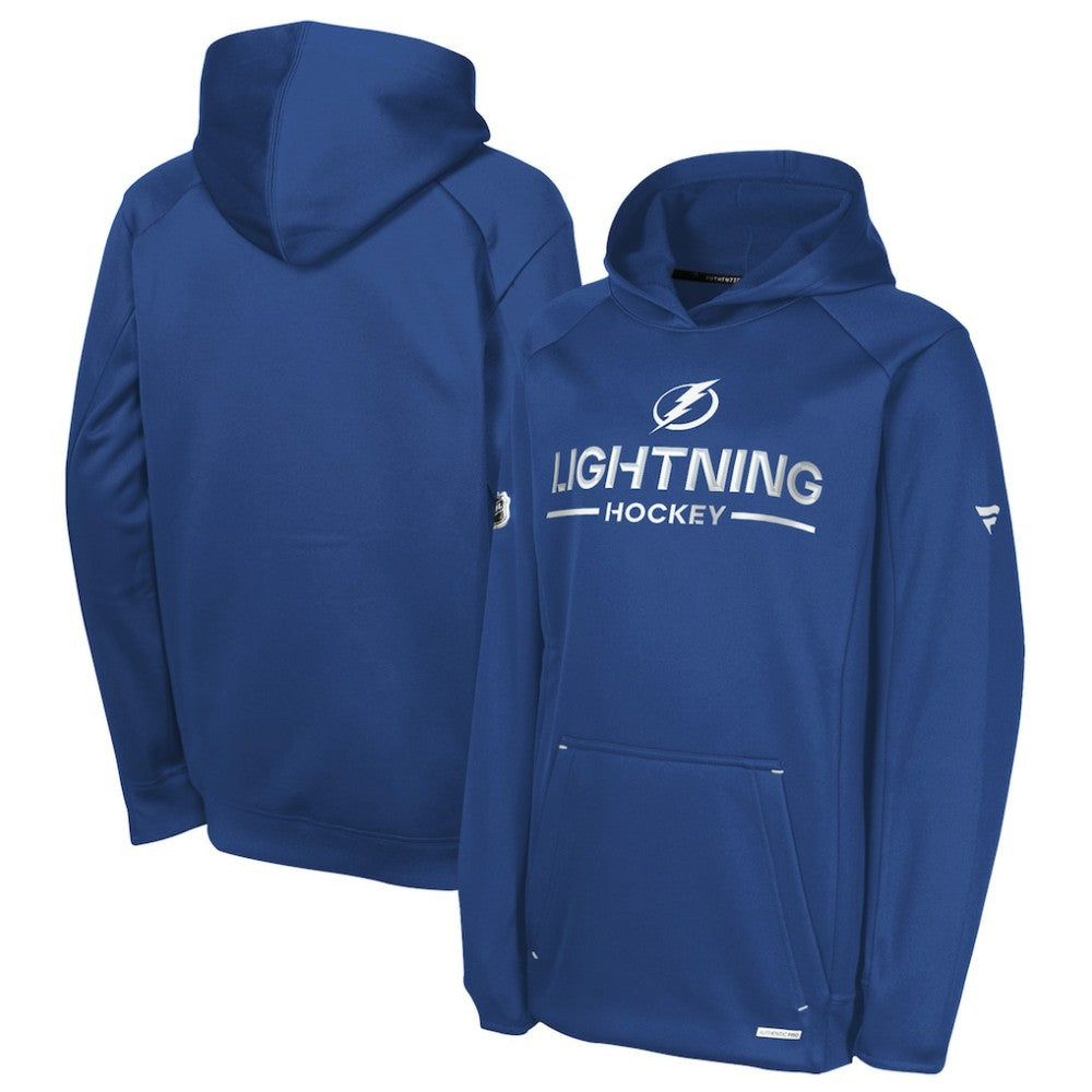 Tampa Bay Lightning Fanatics Youth Authentic Pro Rink Raglan Hoodie - Blue - NHL 202634994