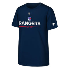 New York Rangers Fanatics Youth Authentic Pro Wordmark T-Shirt - Navy - NHL 202634999