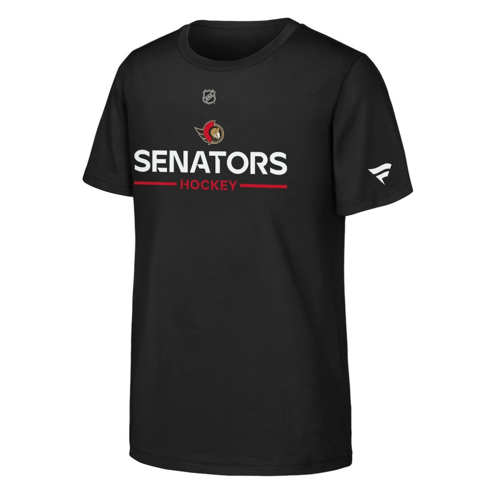 Ottawa Senators Fanatics Youth Authentic Pro Wordmark T-Shirt - Black - NHL 202635003