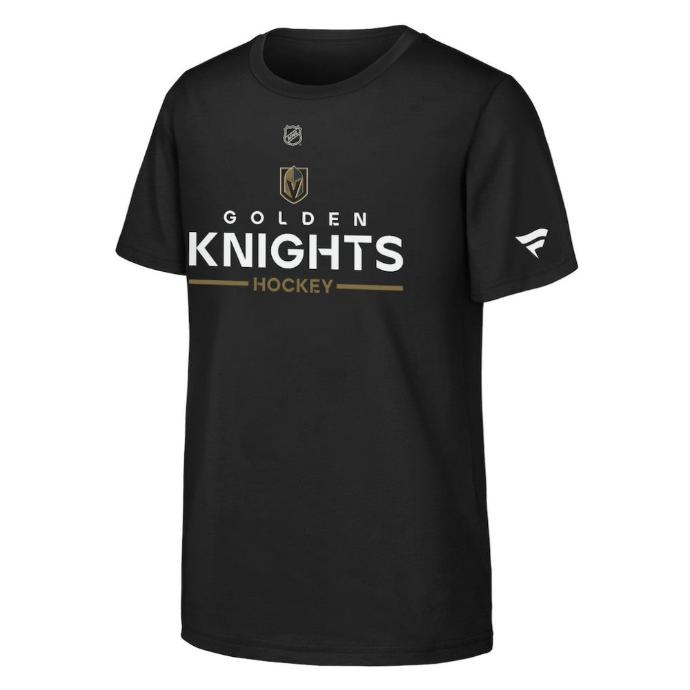 Vegas Golden Knights Fanatics Youth Authentic Pro Wordmark T-Shirt - Black - NHL 202635009