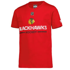 Chicago Blackhawks Fanatics Youth Authentic Pro Wordmark T-Shirt - Red - NHL 202635022