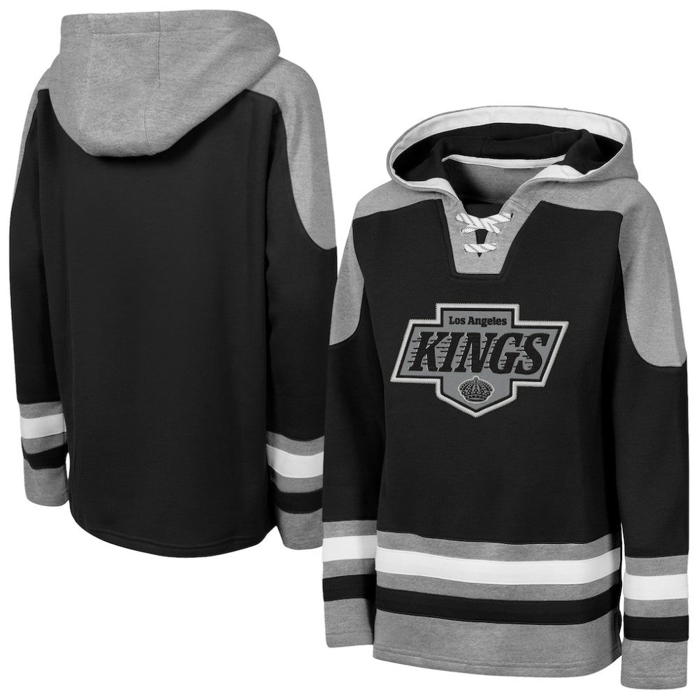 Los Angeles Kings Outerstuff Youth Ageless Must Have Home V-Neck Hoodie - Black - NHL 202635035