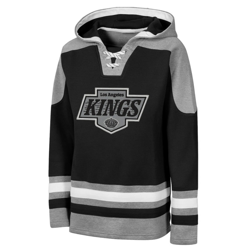 Los Angeles Kings Outerstuff Youth Ageless Must Have Home V-Neck Hoodie - Black - NHL 202635035