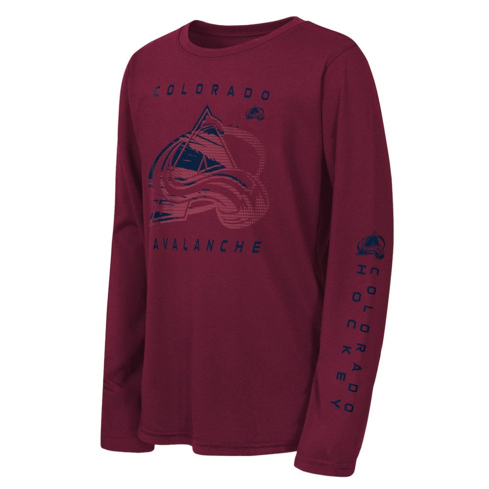 Colorado Avalanche Outerstuff Youth Seize the Win Long Sleeve T-Shirt - Burgundy - NHL 202635049