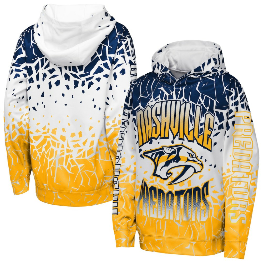 Nashville Predators Outerstuff Youth Frozen Frenzy Hoodie - Navy - NHL 202635066