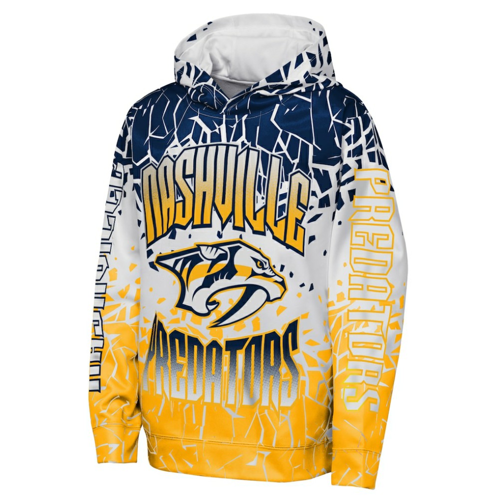 Nashville Predators Outerstuff Youth Frozen Frenzy Hoodie - Navy - NHL 202635066