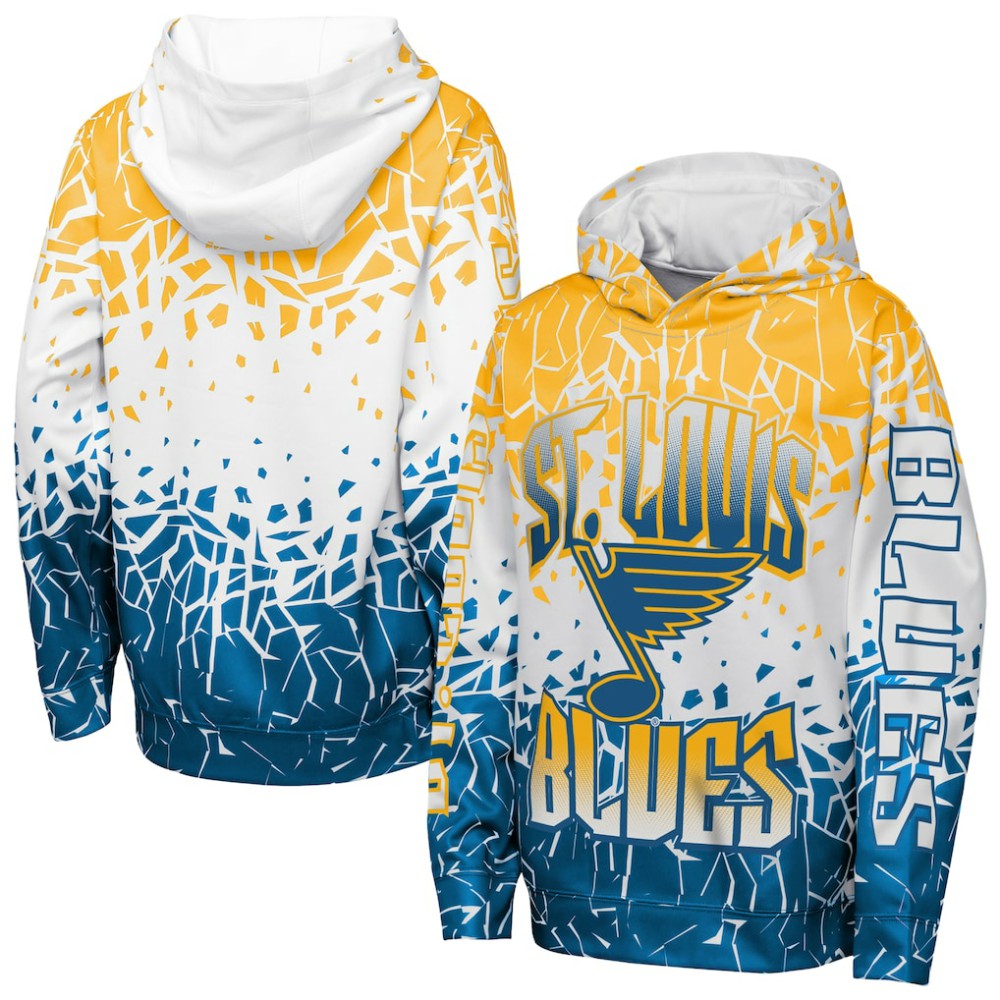 St. Louis Blues Outerstuff Youth Frozen Frenzy Hoodie - Gold - NHL 202635072