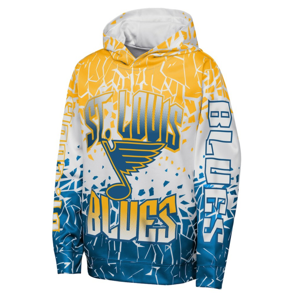 St. Louis Blues Outerstuff Youth Frozen Frenzy Hoodie - Gold - NHL 202635072