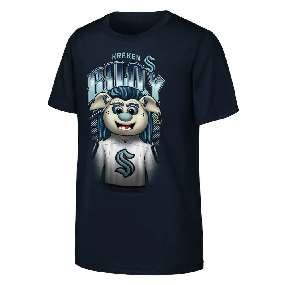 Seattle Kraken Outerstuff Youth Mascot Highlight T-Shirt - Navy - NHL 202635087
