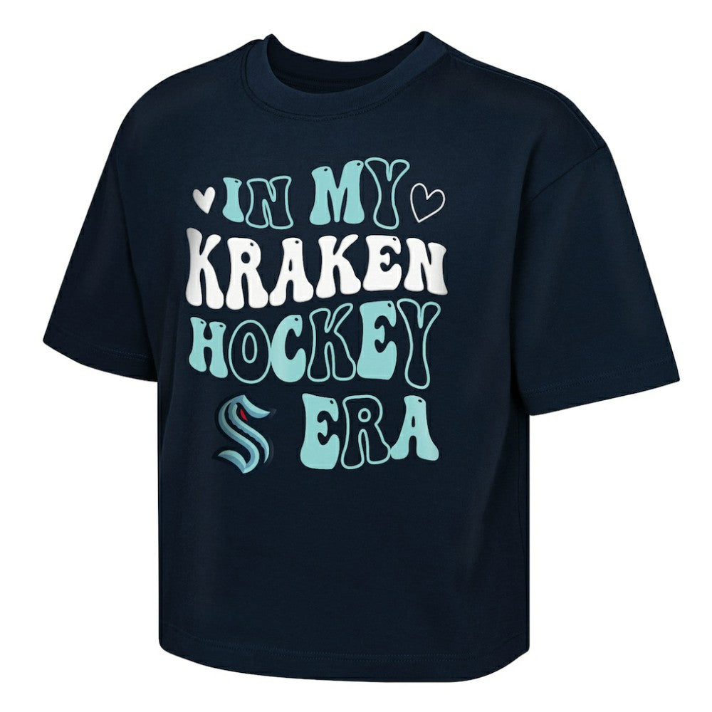 Seattle Kraken Outerstuff Girls Youth In My Era Boxy T-Shirt - Deep Sea Blue - NHL 202635105