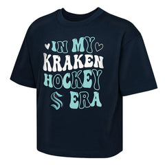 Seattle Kraken Outerstuff Girls Youth In My Era Boxy T-Shirt - Deep Sea Blue - NHL 202635105