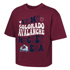Colorado Avalanche Outerstuff Girls Youth In My Era Boxy T-Shirt - Burgundy - NHL 202635107