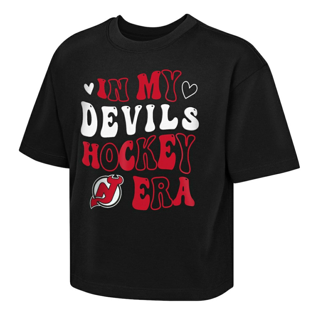 New Jersey Devils Outerstuff Girls Youth In My Era Boxy T-Shirt - Black - NHL 202635109