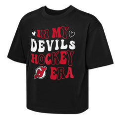 New Jersey Devils Outerstuff Girls Youth In My Era Boxy T-Shirt - Black - NHL 202635109