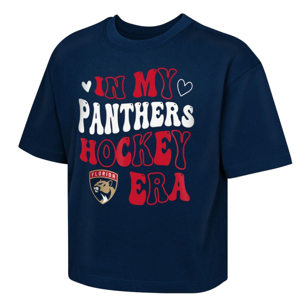 Florida Panthers Outerstuff Girls Youth In My Era Boxy T-Shirt - Navy - NHL 202635111
