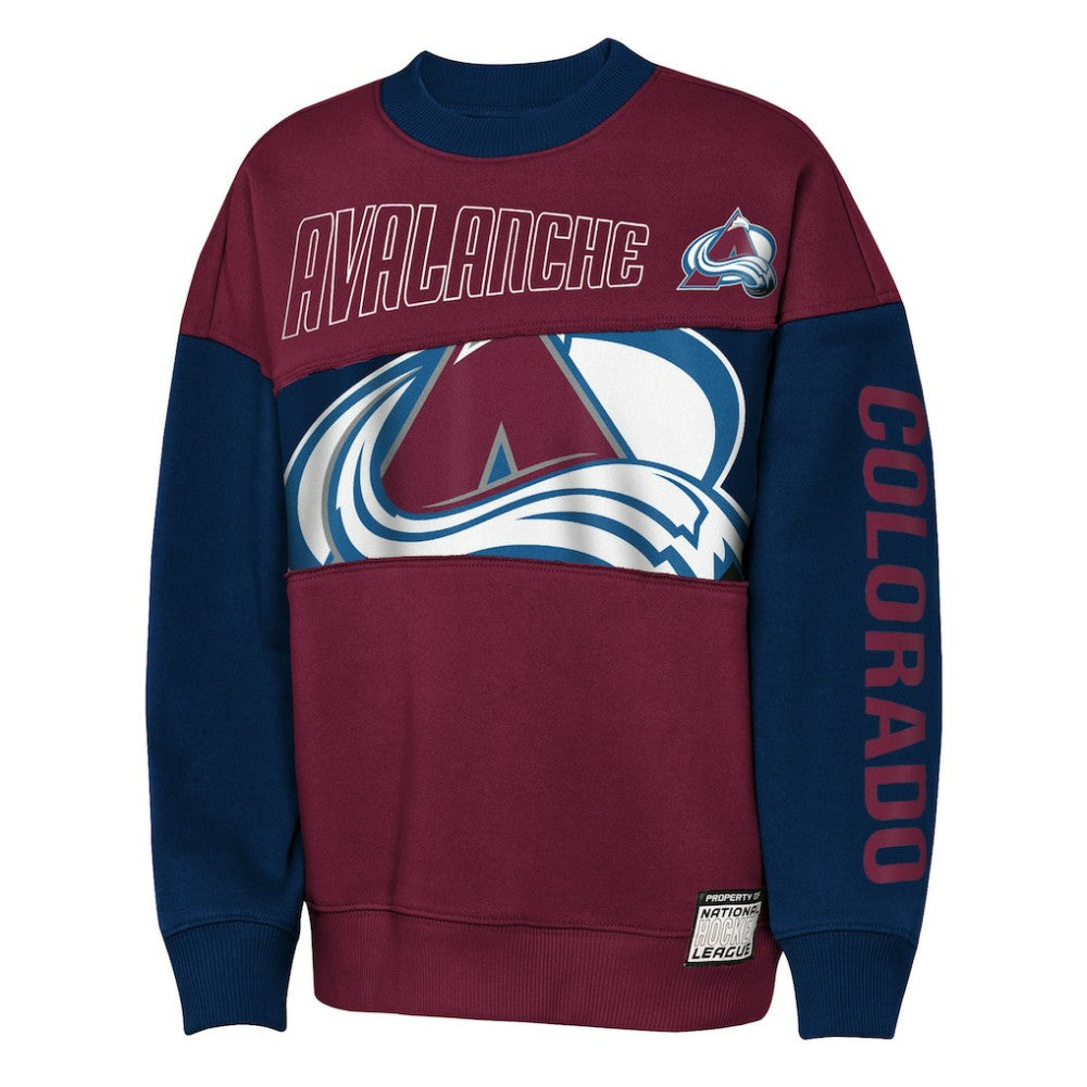 Colorado Avalanche Outerstuff Youth Impact Player Sweatshirt - Burgundy/Navy - NHL 202635172