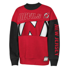 New Jersey Devils Outerstuff Youth Impact Player Sweatshirt - Red/Black - NHL 202635176