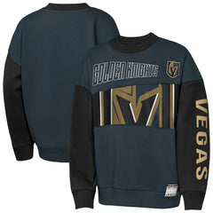 Vegas Golden Knights Outerstuff Youth Impact Player Sweatshirt - Steel/Black - NHL 202635178