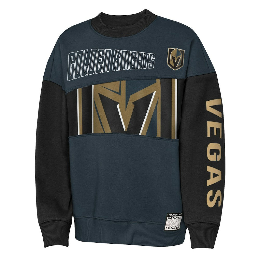 Vegas Golden Knights Outerstuff Youth Impact Player Sweatshirt - Steel/Black - NHL 202635178