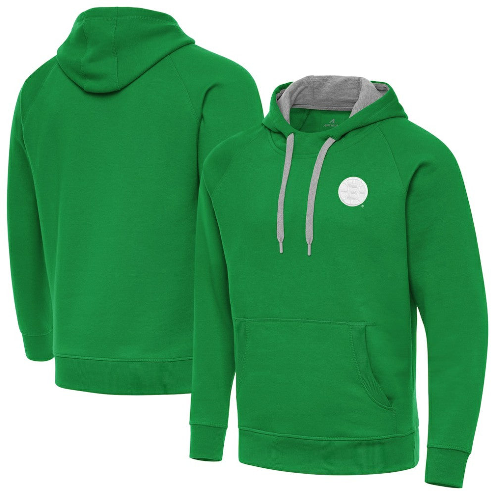 Boston Bruins Antigua St. Patrick's Day Victory Pullover Hoodie - Kelly Green - NHL 202635188