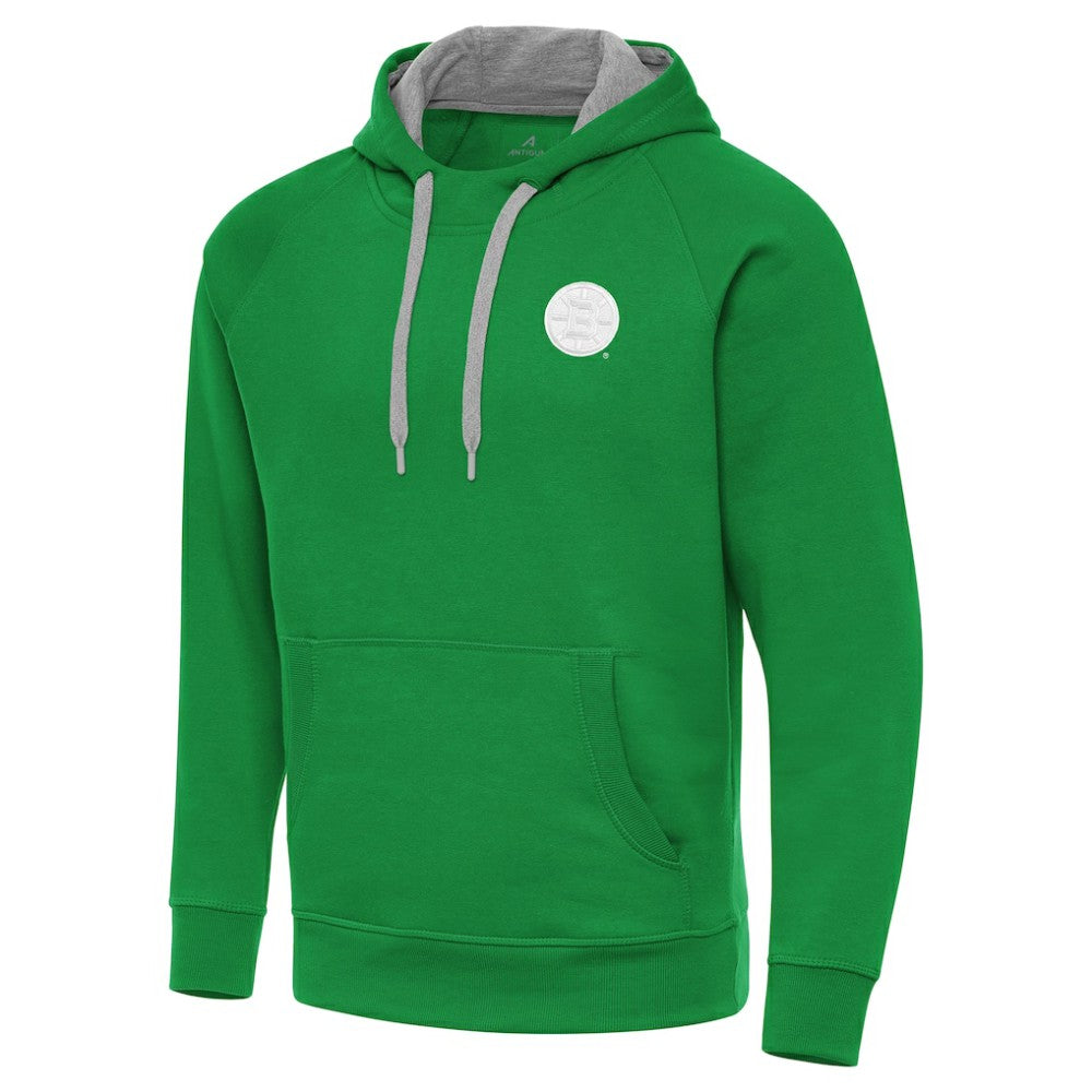 Boston Bruins Antigua St. Patrick's Day Victory Pullover Hoodie - Kelly Green - NHL 202635188