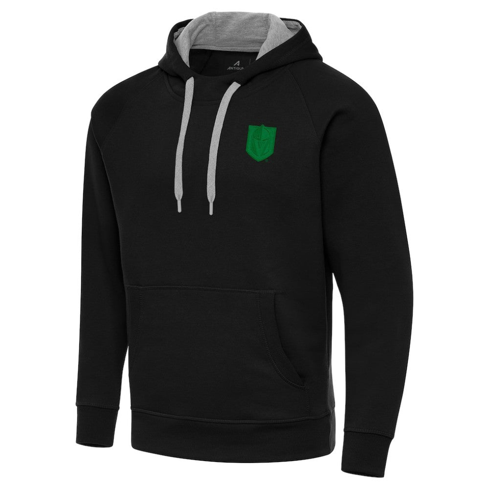 Vegas Golden Knights Antigua St. Patrick's Day Victory Pullover Hoodie - Black - NHL 202635221