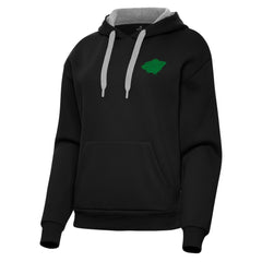 Minnesota Wild Antigua Women's St. Patrick's Day Victory Pullover Hoodie - Black - NHL 202635225