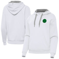 Boston Bruins Antigua Women's St. Patrick's Day Victory Pullover Hoodie - White - NHL 202635243