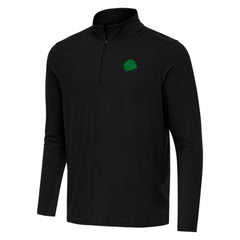 Chicago Blackhawks Antigua St. Patrick Intent Quarter-Zip Pullover Top - Black - NHL 202635287