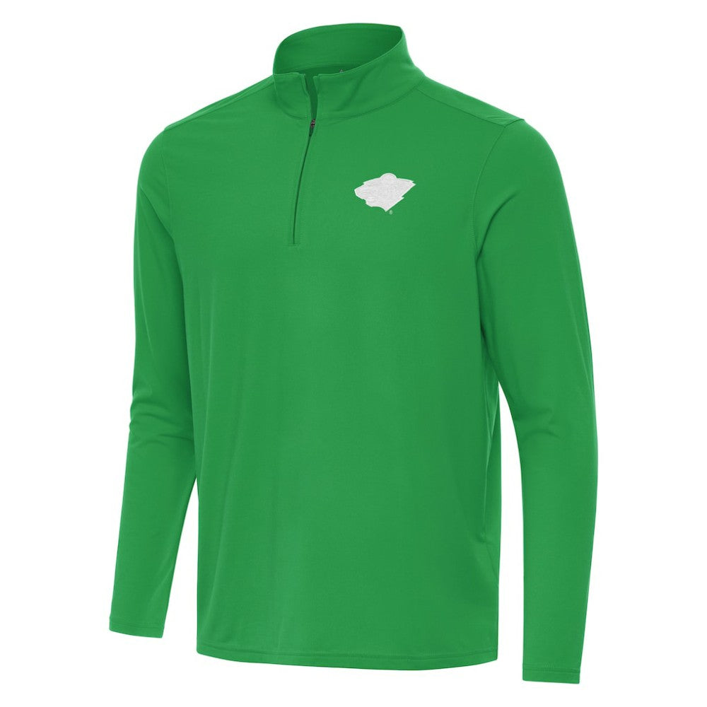 Minnesota Wild Antigua St. Patrick Intent Quarter-Zip Pullover Top - Kelly Green - NHL 202635307