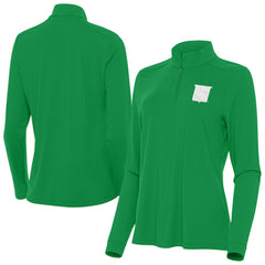 New York Rangers Antigua Women's St. Patrick's Day Intent Quarter-Zip Performance Pullover - Kelly Green - NHL 202635363