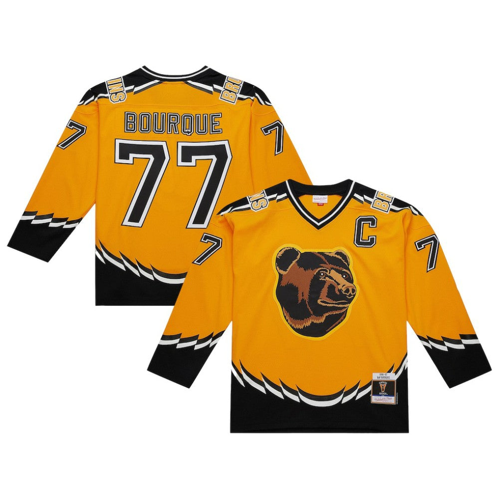Ray Bourque Boston Bruins Mitchell & Ness 1996-97 Power Play Jersey - Gold - NHL 202640349