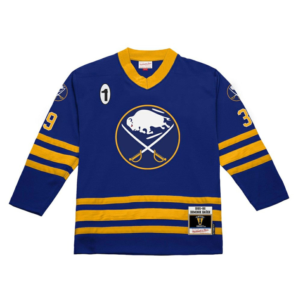 Dominik Hasek Buffalo Sabres Mitchell & Ness 1995-96 Power Play Jersey - Royal - NHL 202640351