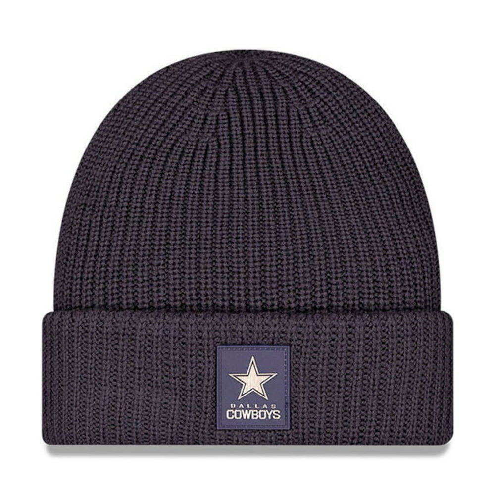 Dallas Cowboys New Era 2025 Sideline Cold Weather Cuffed Knit Hat Charcoal