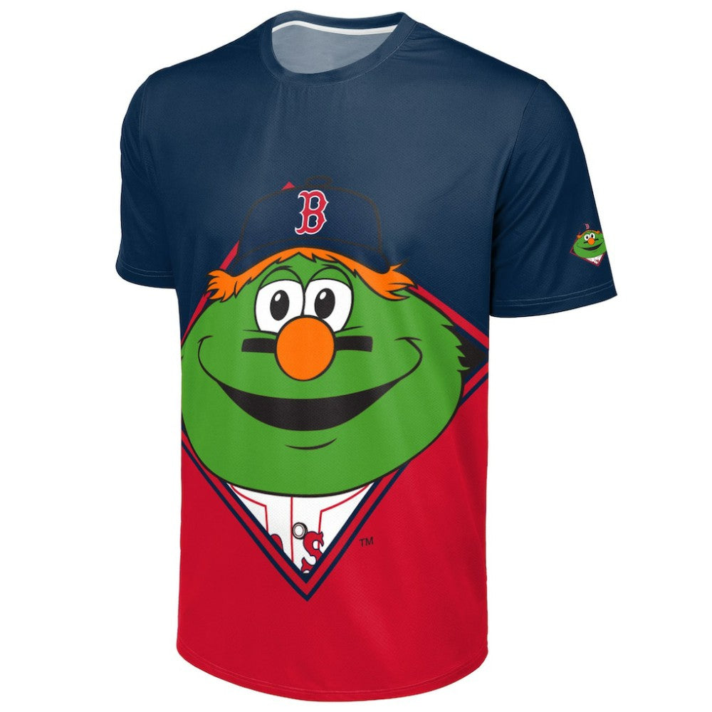 Boston Red Sox FOCO Big Logo Mascot T-Shirt - Navy/Red - MLB on Sale