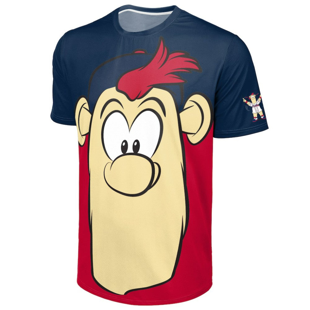 Atlanta Braves FOCO Big Logo Mascot T-Shirt - Navy/Red - MLB Online