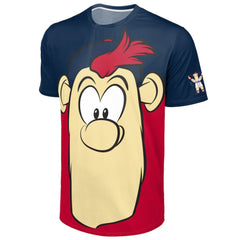 Atlanta Braves FOCO Big Logo Mascot T-Shirt - Navy/Red - MLB Online