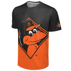 Baltimore Orioles FOCO Big Logo Mascot T-Shirt - Black/Orange - MLB Online